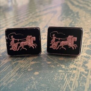 Vintage Horse and Carriage Men's Cufflinks